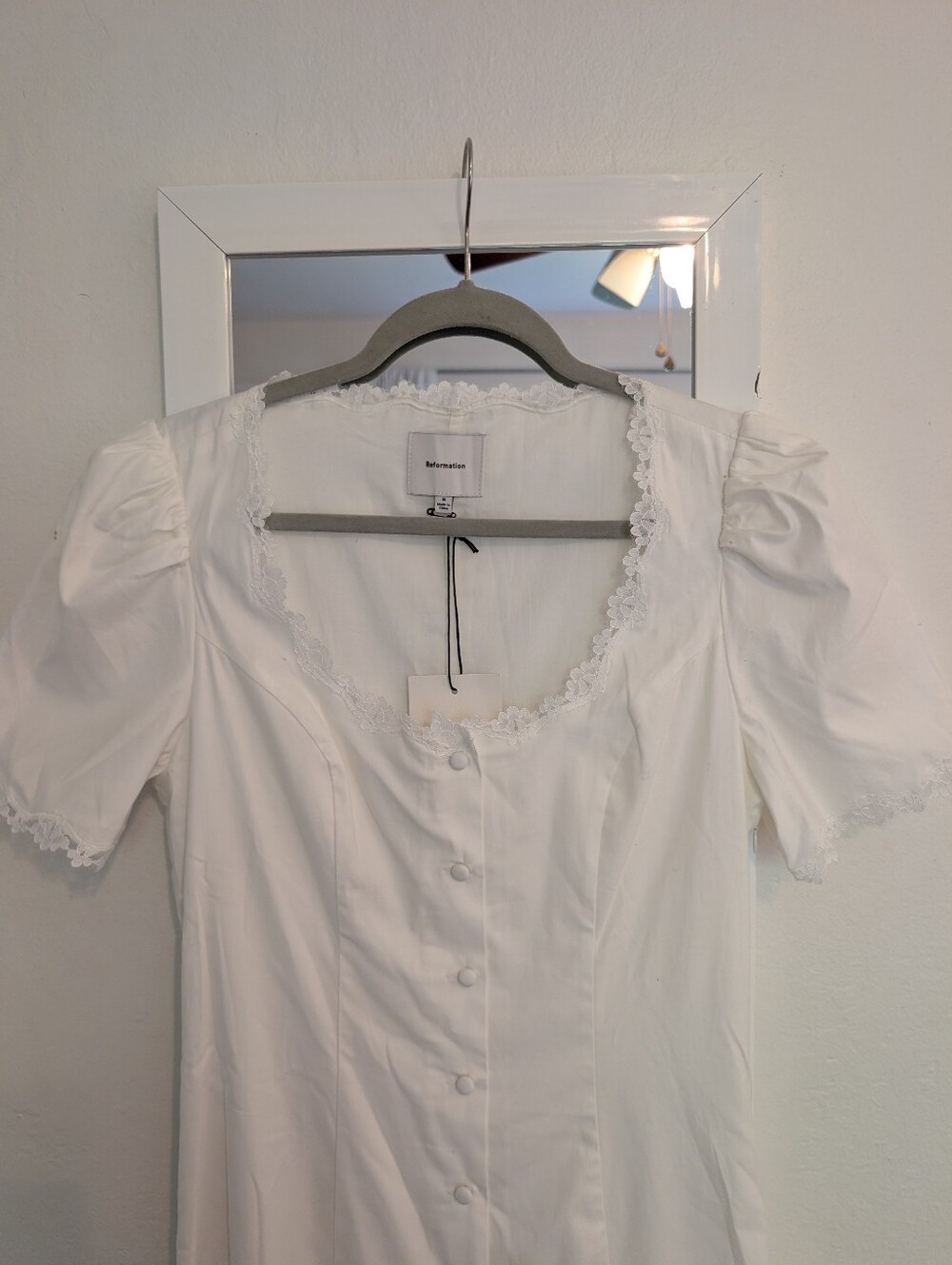 Reformation White Full Length Dress - Picture 7 of 7